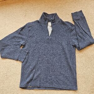 EUC JCrew soft-knit half-zip pullover